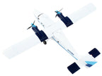 De Havilland DHC-6-200 Commercial Aircraft "Eastern Air Lines - Metro Express" White with Blue Stripes "Gemini 200" Series 1/200 Diecast Model Airplane by GeminiJets-3