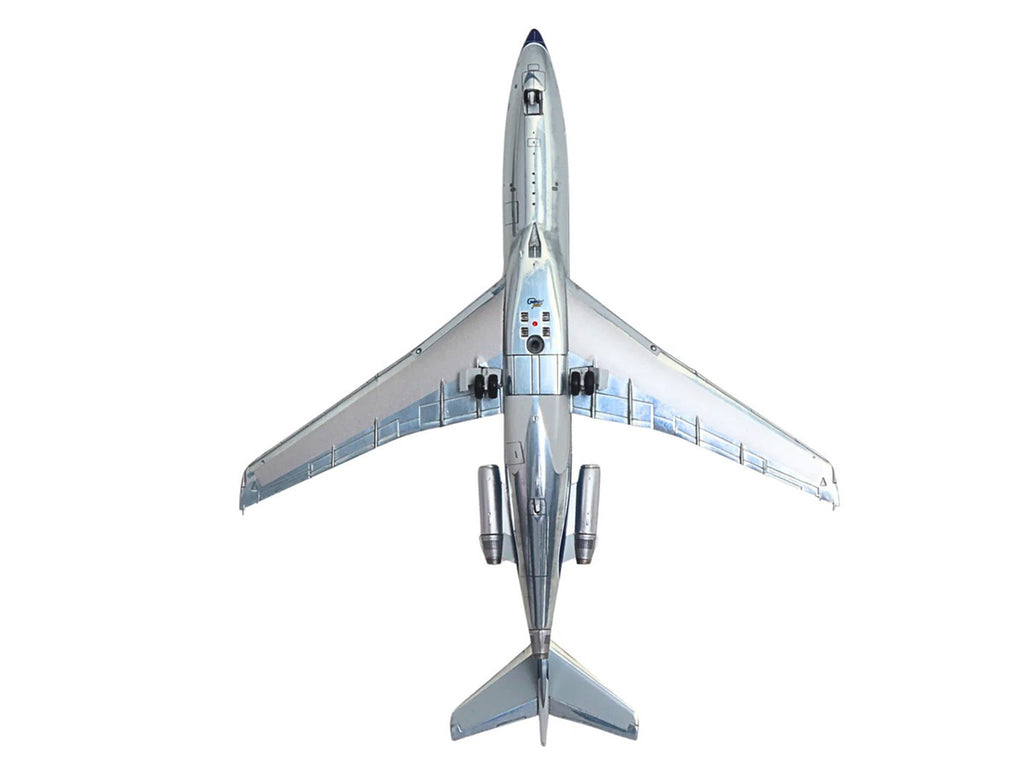 Boeing 727-100 Commercial Aircraft "Eastern Air Lines" (N8120N) Silver with Blue Stripes "Gemini 200" Series 1/200 Diecast Model Airplane by GeminiJets-0