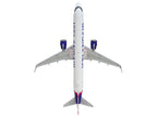 Airbus A321neo Commercial Aircraft "Icelandair" (TF-IAA) White with Blue and Pink Tail "Gemini 200" Series 1/200 Diecast Model by GeminiJets-0