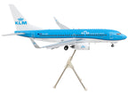Boeing 737-700 Commercial Aircraft with Flaps Down "KLM Royal Dutch Airlines" Blue with White Tail "Gemini 200" Series 1/200 Diecast Model Airplane by GeminiJets-1
