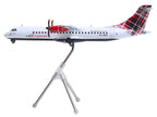 ATR 72-600 Commercial Aircraft "Loganair - Scotland's Airline" (G-LMTE) White with Red Plaid Tail "Gemini 200" Series 1/200 Diecast Model Airplane by GeminiJets-2