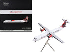 ATR 72-600 Commercial Aircraft "Loganair - Scotland's Airline" (G-LMTE) White with Red Plaid Tail "Gemini 200" Series 1/200 Diecast Model Airplane by GeminiJets-4