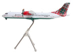ATR 72-600 Commercial Aircraft "Loganair - Isle of Man's Airline" (G-LMTF) White with Green and Red Plaid Tail "Gemini 200" Series 1/200 Diecast Model Airplane by GeminiJets-0