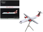 ATR 72-600 Commercial Aircraft "Loganair - Isle of Man's Airline" (G-LMTF) White with Green and Red Plaid Tail "Gemini 200" Series 1/200 Diecast Model Airplane by GeminiJets-3