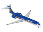 Boeing 717-200 Commercial Aircraft "Midwest Airlines" (N920ME) Blue and White "Gemini 200" Series 1/200 Diecast Model Airplane by GeminiJets-1