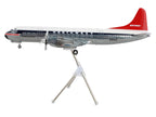 Lockheed L-188 Electra Commercial Aircraft "Northwest Orient" (N128US) White and Gray with Blue Stripes and Red Tail "Gemini 200" Series 1/200 Diecast Model Airplane by GeminiJets-0