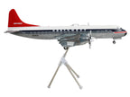 Lockheed L-188 Electra Commercial Aircraft "Northwest Orient" (N128US) White and Gray with Blue Stripes and Red Tail "Gemini 200" Series 1/200 Diecast Model Airplane by GeminiJets-1