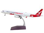 Airbus A321P2F Commercial Aircraft "Qantas Freight - Santa’s Freight" (VH-XF4) White with Graphics and Red Tail "Gemini 200" Series 1/200 Diecast Model by GeminiJets-0