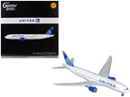 Boeing 777-200ER Commercial Aircraft with Flaps Down "United Airlines" (N798UA) White with Blue Tail "Gemini 200" Series 1/200 Diecast Model by GeminiJets-2