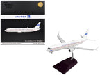 Boeing 737-900ER Commercial Aircraft with Flaps Down "Continental Airlines - United Airlines" (N75435) White with Red and Blue Stripes "Gemini 200" Series 1/200 Diecast Model Airplane by GeminiJets-3