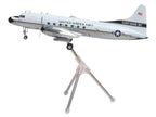 Convair C-131 Samaritan Transport Aircraft "United States Navy - NAS Guantanamo Bay" (141017) White and Gray "Gemini 200" Series 1/200 Diecast Model Airplane by GeminiJets-1