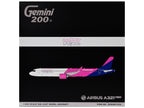 Airbus A321neo Commercial Aircraft "Wizz Air" (G-WUNB) White and Pink with Purple Tail "Gemini 200" Series 1/200 Diecast Model by GeminiJets-2