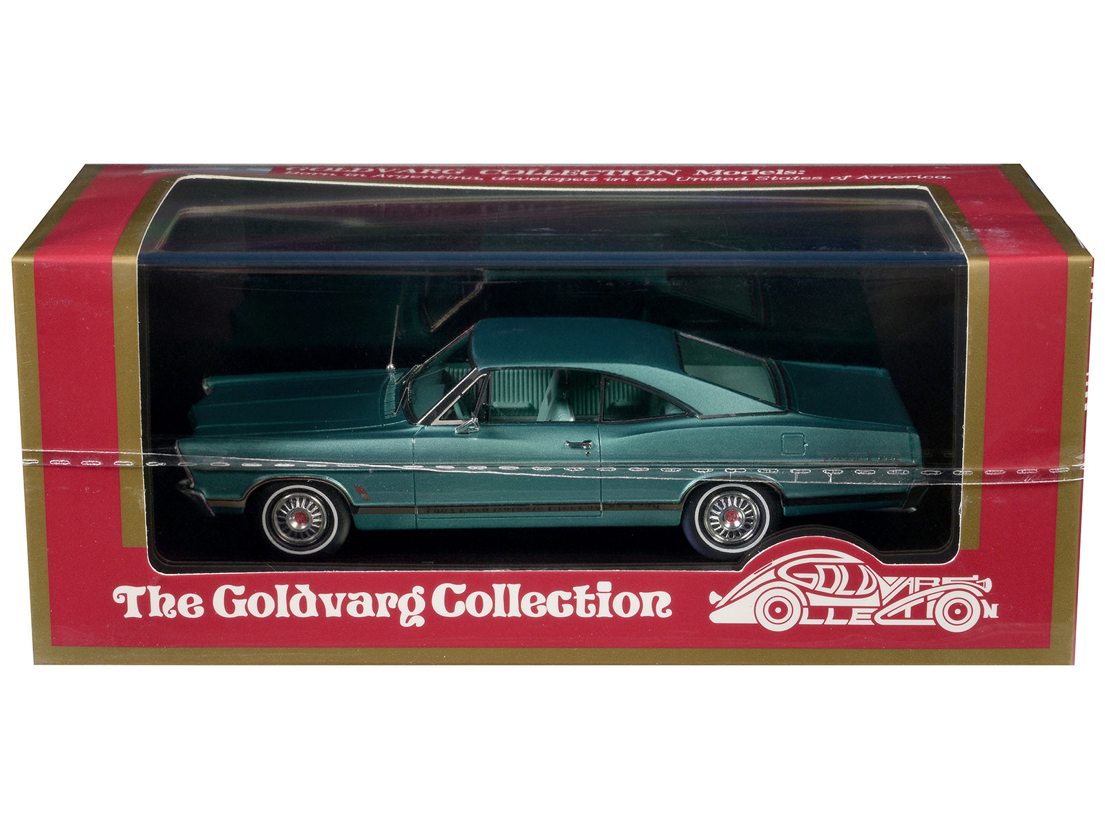 1976 Ford Galaxie Clearwater Aqua Metallic with Aqua Interior Limited Edition to 200 pieces Worldwide 1/43 Model Car by Goldvarg Collection