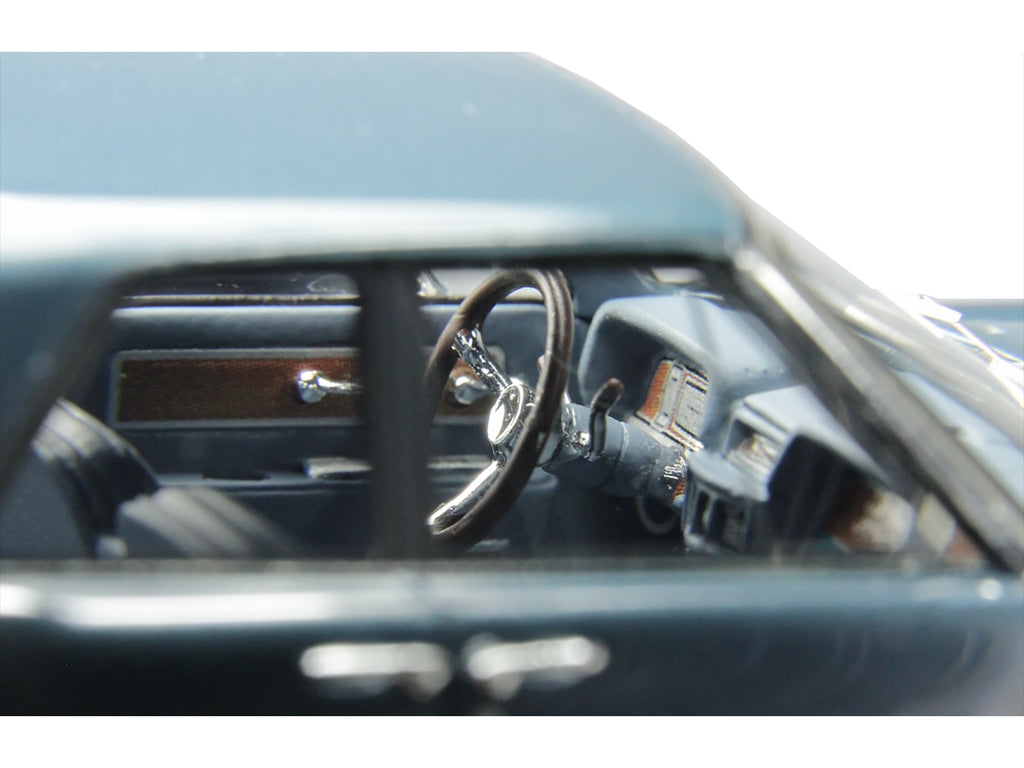 1962 Lincoln Continental Oxford Gray Metallic with Blue Interior Limited Edition to 200 pieces Worldwide 1/43 Model Car by Goldvarg Collection