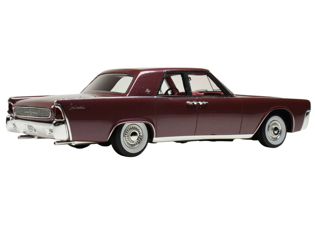1962 Lincoln Continental Royal Red Metallic with Red Interior Limited Edition to 200 pieces Worldwide 1/43 Model Car by Goldvarg Collection-0