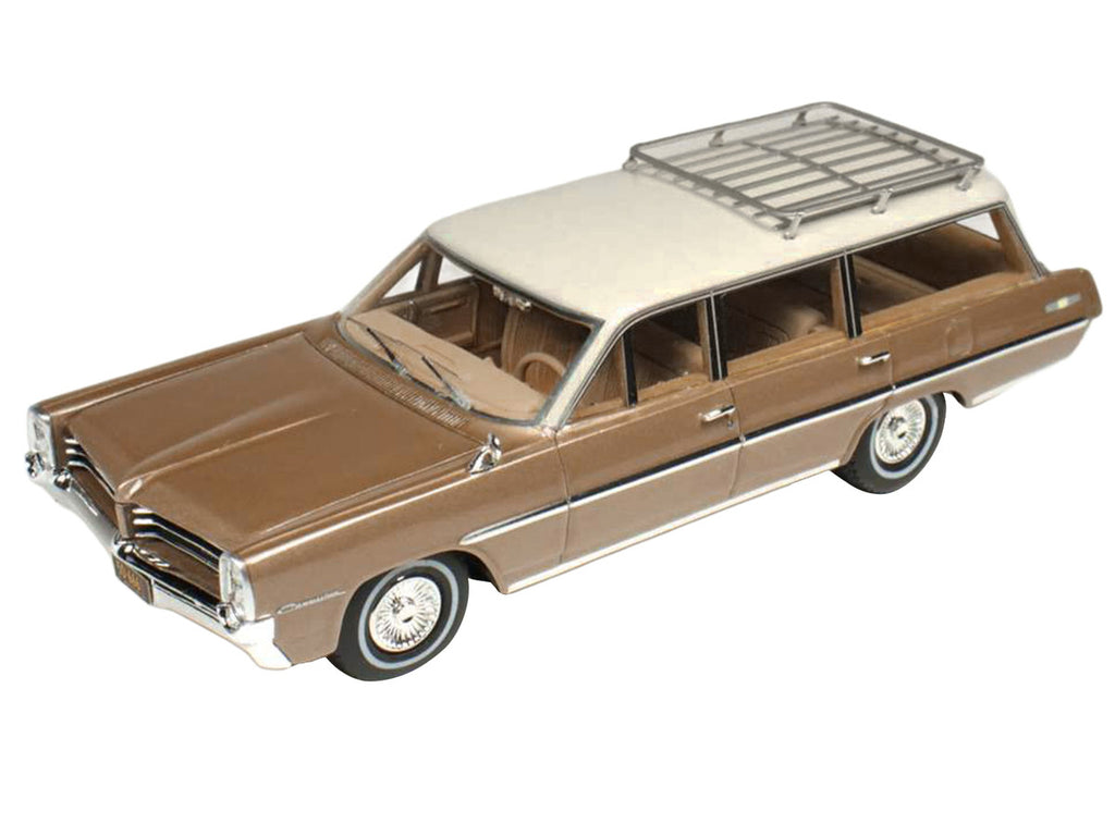 1964 Pontiac Safari Bronze Irid Metallic with Cream Top Limited Edition to 200 pieces Worldwide 1/43 Model Car by Goldvarg Collection-0