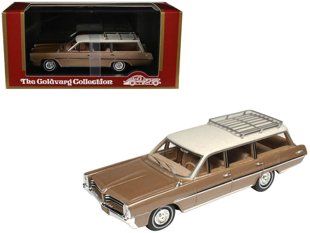 1964 Pontiac Safari Bronze Irid Metallic with Cream Top Limited Edition to 200 pieces Worldwide 1/43 Model Car by Goldvarg Collection-2