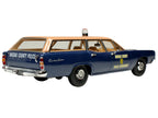 1970 Ford Country Squire Wagon Police Car "Nassau County Police Department" Blue and Tan Limited Edition to 200 pieces Worldwide 1/43 Model Car by Goldvarg Collection-3