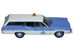 1970 Ford Galaxie Station Wagon Blue and White with Blue Interior "Pan-American Airlines Ground Crew" Limited Edition to 180 pieces Worldwide 1/43 Model Car by Goldvarg Collection-1