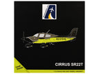 Cirrus SR22T Composite Aircraft (N225HL) Black and Neon Green "Gemini General Aviation" Series 1/72 Diecast Model by GeminiJets-2