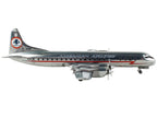Lockheed L-188 Electra Commercial Aircraft "American Airlines" Silver with Red Stripes 1/400 Diecast Model Airplane by GeminiJets-1