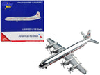 Lockheed L-188 Electra Commercial Aircraft "American Airlines" Silver with Red Stripes 1/400 Diecast Model Airplane by GeminiJets-0
