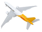 Boeing 777F Commercial Aircraft with Flaps Down "Southern Air - DHL" White and Yellow 1/400 Diecast Model Airplane by GeminiJets-2