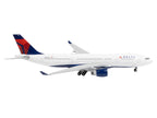Airbus A330-200 Commercial Aircraft "Delta Air Lines" (N852NW) White with Red and Blue Tail 1/400 Diecast Model Airplane by GeminiJets-0