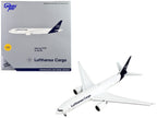 Boeing 777F Commercial Aircraft with Flaps Down "Lufthansa Cargo" White with Dark Blue Tail 1/400 Diecast Model Airplane by GeminiJets-0
