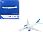 Boeing 777-200ER Commercial Aircraft "United Airlines" (N798UA) White with Blue Tail 1/400 Diecast Model Airplane by GeminiJets-3