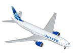 Boeing 777-200ER Commercial Aircraft with Flaps Down "United Airlines" (N798UA) White with Blue Tail 1/400 Diecast Model Airplane by GeminiJets-1