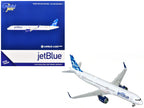 Airbus A321neo Commercial Aircraft "JetBlue Airways" (N2180J) White with Blue Tail 1/400 Diecast Model Airplane by GeminiJets