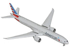 Boeing 777-300ER Commercial Aircraft with Flaps Down "American Airlines" (N722AN) Gray with Striped Tail 1/400 Diecast Model by GeminiJets-1