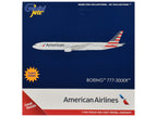 Boeing 777-300ER Commercial Aircraft with Flaps Down "American Airlines" (N722AN) Gray with Striped Tail 1/400 Diecast Model by GeminiJets-2