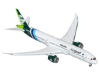Boeing 787-9 Commercial Aircraft with Flaps Down "Saudia Airline" (HZ-ARB) White with Tail Graphics 1/400 Diecast Model Airplane by GeminiJets-1