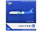Boeing 787-9 Commercial Aircraft "United Airlines - The Future is SAF" (N24988) White and Blue with Stripes 1/400 Diecast Model Airplane by GeminiJets-2