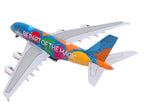 Airbus A380-800 Commercial Aircraft "Emirates Airlines - Destination Dubai" (A6-EES) Blue with Graphics 1/400 Diecast Model Airplane by GeminiJets-1
