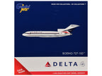 Boeing 727-100 Commercial Aircraft "Delta Air Lines" (N1633) White with Red and Blue Stripes 1/400 Diecast Model by GeminiJets-2