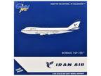 Boeing 747-100 Commercial Aircraft "Iran Air" (EP-IAM) White with Blue Stripes 1/400 Diecast Model by GeminiJets-1
