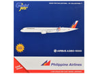 Airbus A350-1000 Commercial Aircraft with Flaps Down "Philippine Airlines - 85 Years" (RP-C3510) White with Tail Graphics 1/400 Diecast Model Airplane by GeminiJets-2