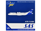 ATR 72-600 Commercial Aircraft "Scandinavian Airlines" (SE-MKD) White with Blue Tail 1/400 Diecast Model by GeminiJets-2