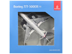 Boeing 777-300ER Commercial Aircraft with Flaps Down "Emirates Airlines" (A6-EQH) White with Striped Tail 1/400 Diecast Model by GeminiJets-2