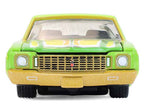 1970 Chevrolet Monte Carlo Lowrider "Michael Heralda Special Edition" Lime Green with Graphics "Hobby Exclusive" Series 1/64 Diecast Model Car by Greenlight-3