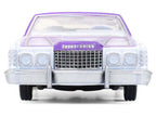 1973 Ford Thunderbird Lowrider "Michael Heralda Special Edition" Purple Metallic with Graphics and White Interior "Hobby Exclusive" Series 1/64 Diecast Model Car by Greenlight-3