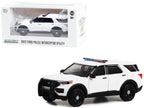 2022 Ford Police Interceptor Utility White with Light Bar "Hot Pursuit" "Hobby Exclusive" Series 1/64 Diecast Model Car by Greenlight