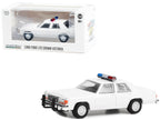 1980-1991 Ford LTD Crown Victoria Police White with Light Bar "Hot Pursuit" "Hobby Exclusive" Series 1/64 Diecast Model Car by Greenlight-0