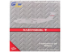 Lockheed C-5A Galaxy Transport Aircraft "Martinsburg Air Force Base" United States Air Force (68-0222) Gray "Gemini Macs" Series 1/400 Diecast Model by GeminiJets-2
