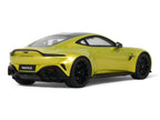 2024 Aston Martin Vantage Cosmopolitan Yellow Metallic with Black Top 1/18 Model Car by GT Spirit