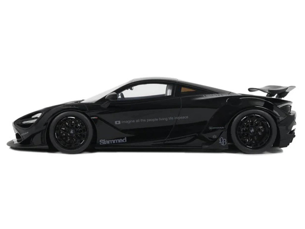 2023 McLaren 720S "LB-Works - Liberty Walk" Black 1/18 Model Car by GT Spirit-1