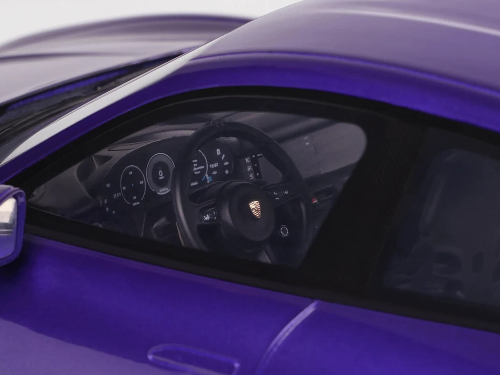 2023 Porsche Taycan Turbo GT Purple Sky Metallic 1/18 Model Car by GT Spirit